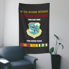 Load image into Gallery viewer, B52 BOMB WINGS WALL FLAG VERTICAL HORIZONTAL 36 x 60 INCHES WALL FLAG