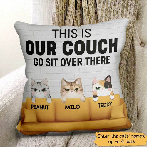 This Is My Couch Cat Personalized Canvas Pillow (Insert Included)
