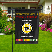 Load image into Gallery viewer, DESTROYER SQUADRON 13 DOUBLE-SIDED PRINTED 12&quot;x18&quot; GARDEN FLAG