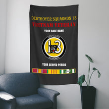 Load image into Gallery viewer, DESTROYER SQUADRON 13 WALL FLAG VERTICAL HORIZONTAL 36 x 60 INCHES WALL FLAG