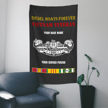 Load image into Gallery viewer, DIESEL BOATS FOREVER WALL FLAG VERTICAL HORIZONTAL 36 x 60 INCHES WALL FLAG