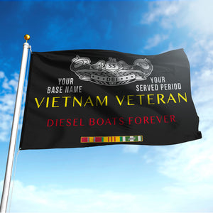 DIESEL BOATS FOREVER - Double Sided 30"x40" Flag