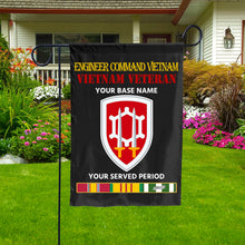 Load image into Gallery viewer, ENGINEER COMMAND VIETNAM DOUBLE-SIDED PRINTED 12&quot;x18&quot; GARDEN FLAG