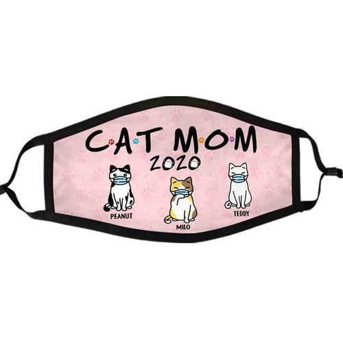Cat Mom 2020 Personalized Cloth Face Mask