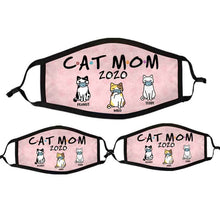 Load image into Gallery viewer, Cat Mom 2020 Personalized Cloth Face Mask