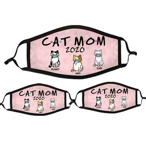 Cat Mom 2020 Personalized Cloth Face Mask