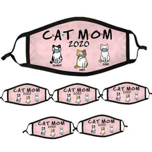Load image into Gallery viewer, Cat Mom 2020 Personalized Cloth Face Mask