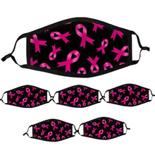 Load image into Gallery viewer, Pink Ribbon Breast Cancer Cloth Face Mask