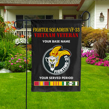 Load image into Gallery viewer, FIGHTER SQUADRON VF 33 DOUBLE-SIDED PRINTED 12&quot;x18&quot; GARDEN FLAG