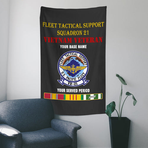 FLEET TACTICAL SUPPORT SQUADRON 21 WALL FLAG VERTICAL HORIZONTAL 36 x 60 INCHES WALL FLAG