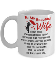 Load image into Gallery viewer, I DON&#39;T KNOW HOW LONG I&#39;M GOING TO LIVE - TO MY WIFE MUG - NLD STORE