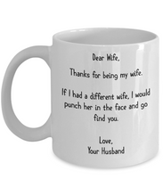 Load image into Gallery viewer, THANKS FOR BEING MY WIFE - TO MY WIFE MUG - NLD STORE