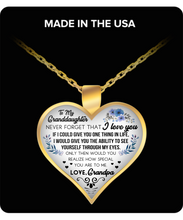 Load image into Gallery viewer, TO MY GRANDDAUGHTER NECKLACE - NLD STORE