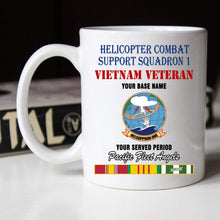 Load image into Gallery viewer, HELICOPTER COMBAT SUPPORT SQUADRON 1 BLACK WHITE 11oz 15oz COFFEE MUG