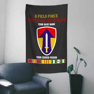 II FIELD FORCE WALL FLAG VERTICAL HORIZONTAL 36 x 60 INCHES WALL FLAG