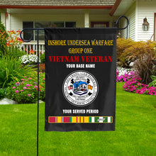 Load image into Gallery viewer, INSHORE UNDERSEA WARFARE GROUP DOUBLE-SIDED PRINTED 12&quot;x18&quot; GARDEN FLAG