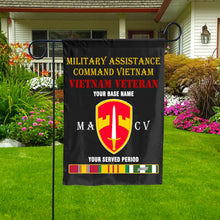 Load image into Gallery viewer, MILITARY ASSISTANCE COMMAND VIETNAM DOUBLE-SIDED PRINTED 12&quot;x18&quot; GARDEN FLAG