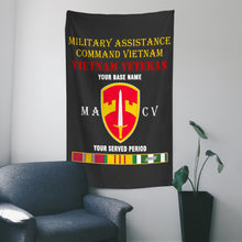 Load image into Gallery viewer, MILITARY ASSISTANCE COMMAND VIETNAM WALL FLAG VERTICAL HORIZONTAL 36 x 60 INCHES WALL FLAG