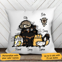 Load image into Gallery viewer, Funny Cat Personalized Canvas Pillow (Insert Included)