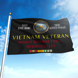 MOBILE RIVERINE FORCE MEKONG DELTA FLAG DOUBLE-SIDED PRINTED 30"x40" FLAG