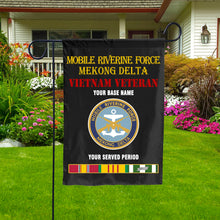 Load image into Gallery viewer, MOBILE RIVERINE FORCE MEKONG DELTA DOUBLE-SIDED PRINTED 12&quot;x18&quot; GARDEN FLAG