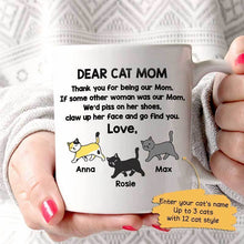 Load image into Gallery viewer, Dear Cat Mom Personalized Mug