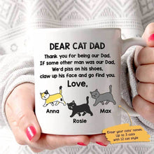 Load image into Gallery viewer, Dear Cat Dad Personalized Mug