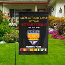Load image into Gallery viewer, NAVAL ADVISORY GROUP VIETNAM DOUBLE-SIDED PRINTED 12&quot;x18&quot; GARDEN FLAG