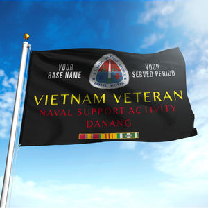 NAVAL SUPPORT ACTIVITY DANANG FLAG DOUBLE-SIDED PRINTED 30"x40" FLAG