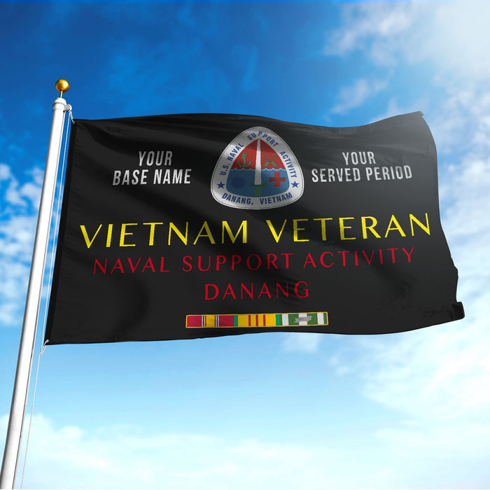 NAVAL SUPPORT ACTIVITY DANANG FLAG DOUBLE-SIDED PRINTED 30