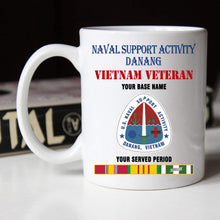 Load image into Gallery viewer, NAVAL SUPPORT ACTIVITY DANANG BLACK WHITE 11oz 15oz COFFEE MUG