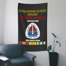 Load image into Gallery viewer, NAVAL SUPPORT ACTIVITY DANANG WALL FLAG VERTICAL HORIZONTAL 36 x 60 INCHES WALL FLAG