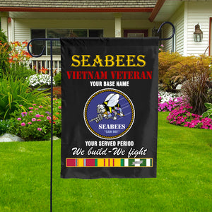 NAVY SEABEES DOUBLE-SIDED PRINTED 12"x18" GARDEN FLAG