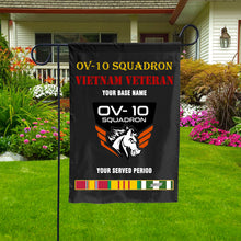 Load image into Gallery viewer, OV 10 SQUADRON DOUBLE-SIDED PRINTED 12&quot;x18&quot; GARDEN FLAG