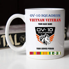 Load image into Gallery viewer, OV 10 SQUADRON BLACK WHITE 11oz 15oz COFFEE MUG