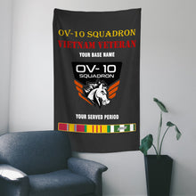 Load image into Gallery viewer, OV 10 SQUADRON WALL FLAG VERTICAL HORIZONTAL 36 x 60 INCHES WALL FLAG