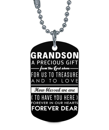 WHEREVER YOUR JOURNEY IN LIFE MAY TAKE YOU - TO MY GRANDSON DOG TAG - NLD STORE