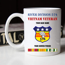 Load image into Gallery viewer, RIVER DIVISION 574 BLACK WHITE 11oz 15oz COFFEE MUG