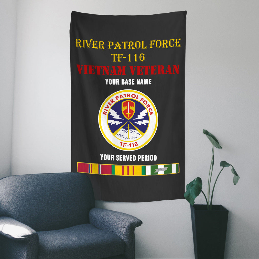 RIVER PATROL FORCE TF 116 WALL FLAG VERTICAL HORIZONTAL 36 x 60 INCHES WALL FLAG