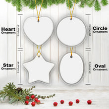 Load image into Gallery viewer, Personalized Our First Christmas As Mr. and Mrs. Floral Ornament, Custom Name Christmas Ornament