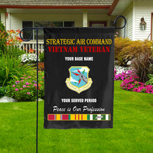 Load image into Gallery viewer, STRATEGIC AIR COMMAND DOUBLE-SIDED PRINTED 12&quot;x18&quot; GARDEN FLAG