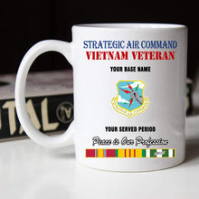 Load image into Gallery viewer, STRATEGIC AIR COMMAND BLACK WHITE 11oz 15oz COFFEE MUG