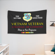 Load image into Gallery viewer, STRATEGIC AIR COMMAND WALL FLAG VERTICAL HORIZONTAL 36 x 60 INCHES WALL FLAG