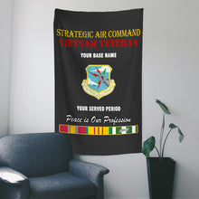 Load image into Gallery viewer, STRATEGIC AIR COMMAND WALL FLAG VERTICAL HORIZONTAL 36 x 60 INCHES WALL FLAG