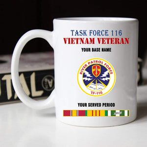 TASK FORCE 116 BLACK WHITE 11oz 15oz COFFEE MUG