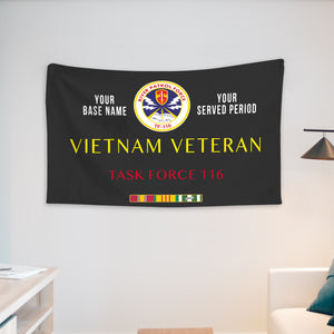 TASK FORCE 116 WALL FLAG VERTICAL HORIZONTAL 36 x 60 INCHES WALL FLAG