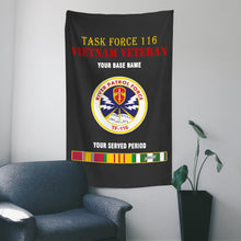 Load image into Gallery viewer, TASK FORCE 116 WALL FLAG VERTICAL HORIZONTAL 36 x 60 INCHES WALL FLAG