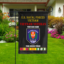 Load image into Gallery viewer, U S NAVAL FORCES VIETNAM DOUBLE-SIDED PRINTED 12&quot;x18&quot; GARDEN FLAG