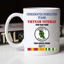 Load image into Gallery viewer, UNDERWATER DEMOLITION TEAMS BLACK WHITE 11oz 15oz COFFEE MUG