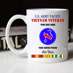 UNITED STATES ARMY PACIFIC BLACK WHITE 11oz 15oz COFFEE MUG